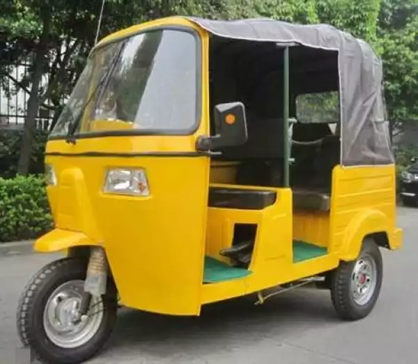 Unbelievable! Lagos Man Reportedly Turns Into a Keke NAPEP After He was Forced to Pick Up a Key on the Road